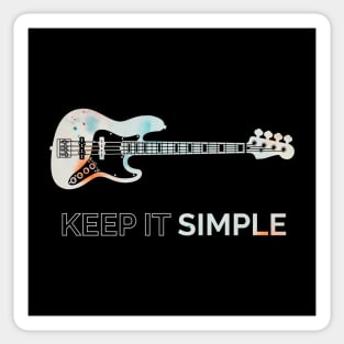 Keep It Simple J-Style Bass Guitar Texture Sticker